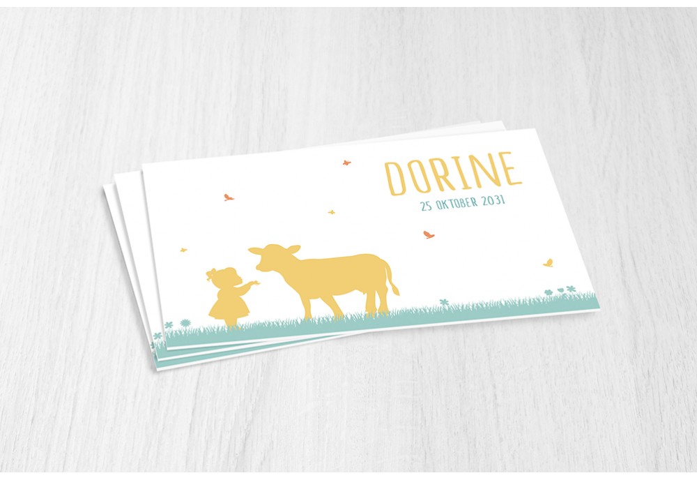 Meisje met koetje Meisje met koetje